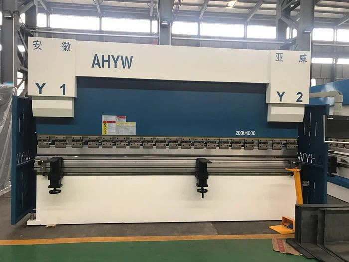 AHYW Yawei 200T4m Gwasg CNC Brake 4 Echel DA58T