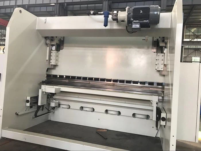 rear side of China Yawei 400T CNC PRESS BRAKE 4 axis DA58T China factory