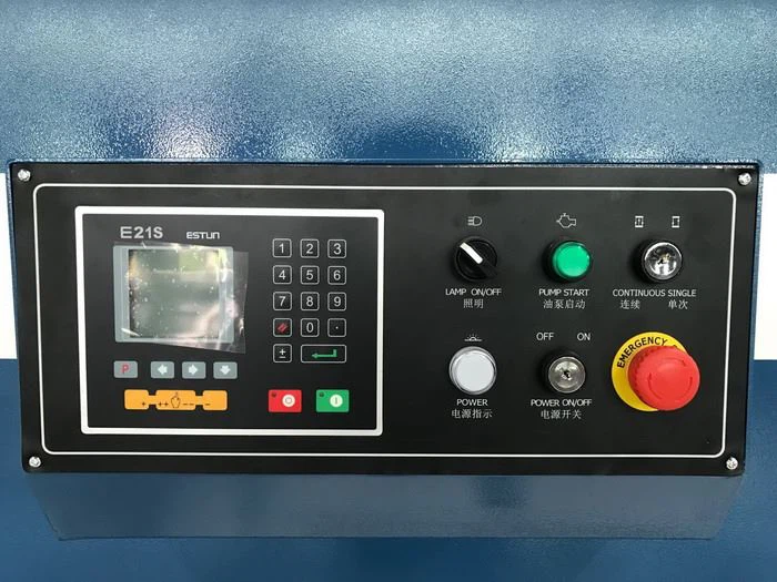 china made ESTUN E21S Hydraulic Metal Shears 6mm 3m cutting machine